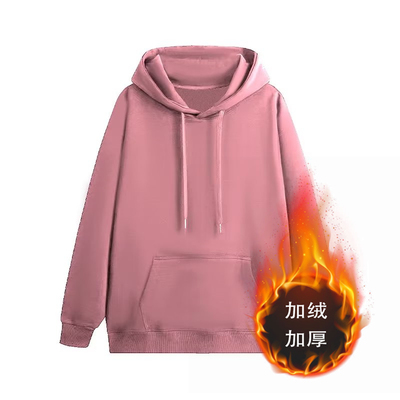 商场专柜撤回清仓捡漏连帽卫衣女宽松套头帽衫秋冬季加绒加厚外套