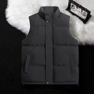 秋冬季羽绒棉服马甲女短款加绒修身保暖内胆坎肩背心马夹打底外穿