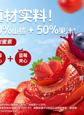 蜡笔小新275g爆浆山楂球软糖蜜饯糖果零食儿童休闲解馋独立小包装