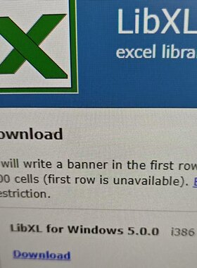 LibXL 5.0.0 for Windows注册码非破解版