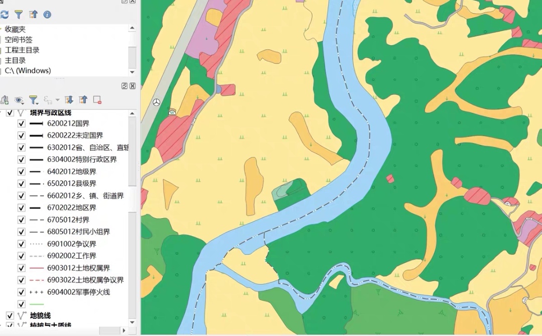 QGIS最新三调变更符号库_内嵌SVG_QGIS3版本手机平板均可使用