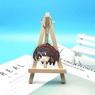 适用约会大作战动漫二次元周边亚克力钥匙扣吊起来书包小礼物挂件