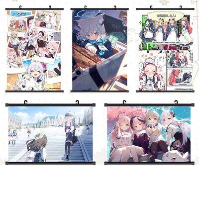 适用碧蓝档案海报挂画Blu