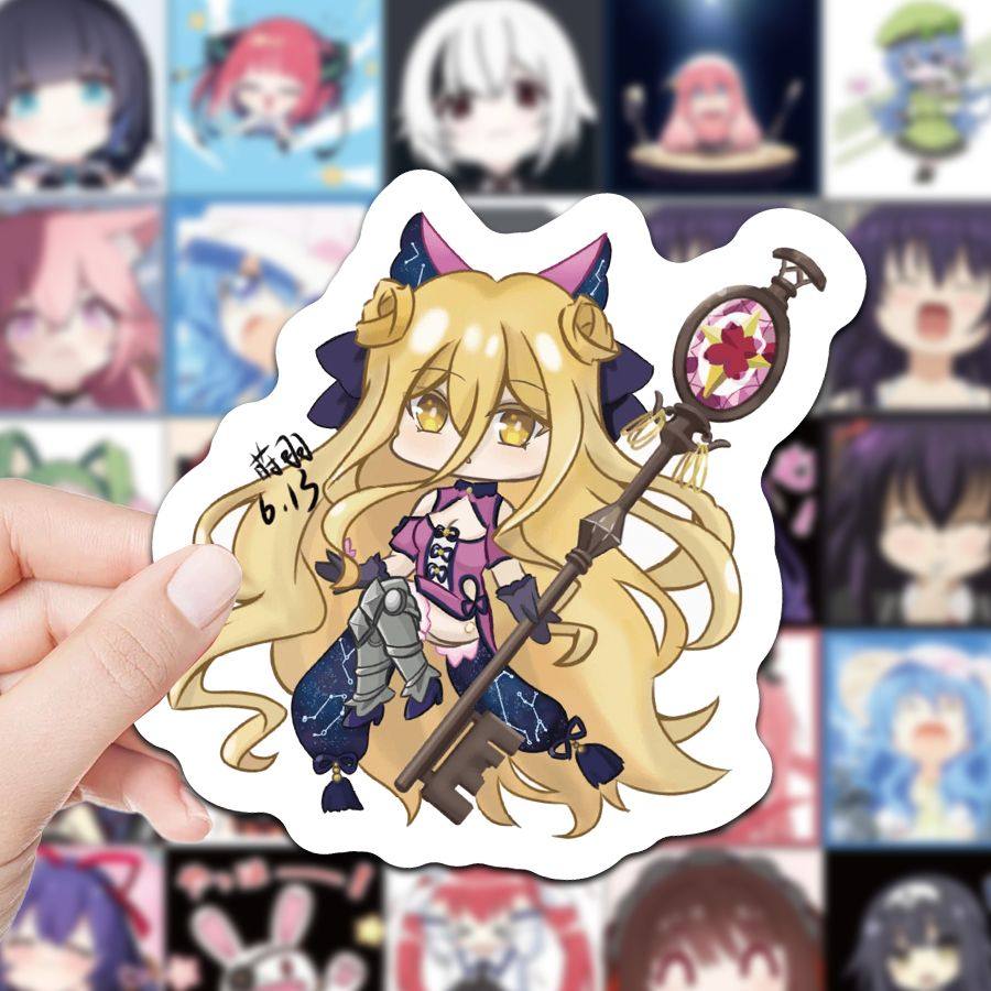 适用126张高颜值Q版约会大作战贴纸少女周边防水咕本电脑水杯贴画,模玩/动漫/周边/娃圈三坑/桌游,动漫挂件/文具,淘宝优惠券,粉丝福利购,淘宝优惠卷