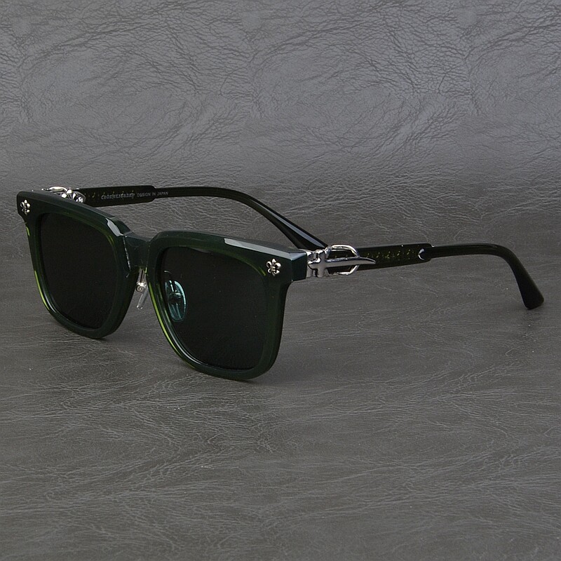 韩版偏光墨镜男潮流方形百搭个性时尚板材太阳镜女款大脸开车黑超