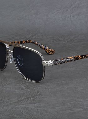 重工奢华飞行员墨镜复古男女潮流