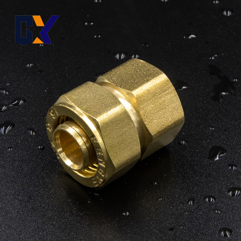 太阳能热水器铝塑管接头全铜加厚配件4分内牙直接1216内丝直通1寸