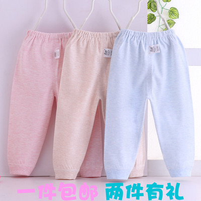 儿童秋裤纯棉单条男童女童线裤保暖裤宝宝打底裤全棉衬裤棉毛裤春