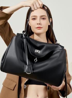 日本产Rodeo凯丽托特包大容量光滑小牛皮单肩手提锁扣通勤腋下包