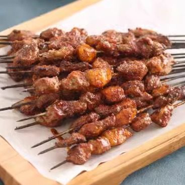 甘肃兰州烤肉羊肉串细签羊肉串