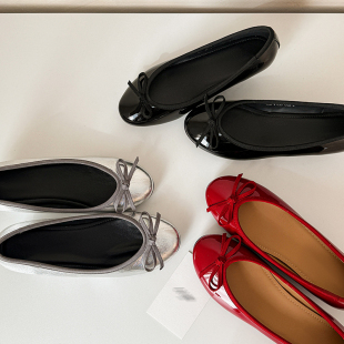 复古圆头蝴蝶结猫跟百搭通勤浅口单鞋 法式 4cm STAR