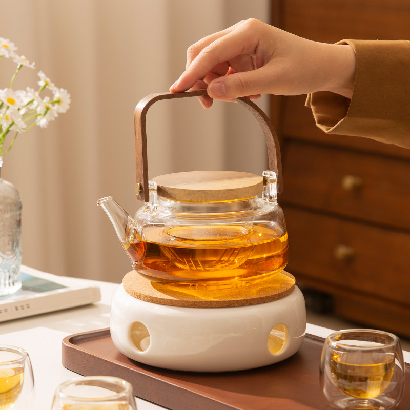 下午茶茶具套装水果花茶壶蜡烛加花草茶具