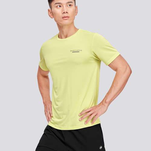 斯凯奇男百搭舒适透气短袖T恤衫