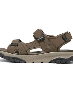 斯凯奇新款男士溯溪鞋户外魔术贴凉鞋舒适时尚厚底透气鞋205724