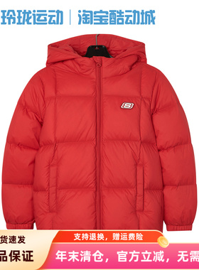 Skechers斯凯奇儿童冬季新款男女童款三防科技保暖羽绒服L423K119