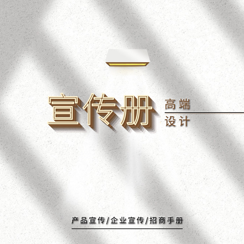 高端企业宣传册设计海报公司产品宣传册招商手册画册折页书籍排版