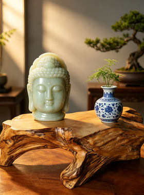树根摆台 干泡茶台 香柏崖柏木根艺底座文玩花器搭配禅意摆件实木