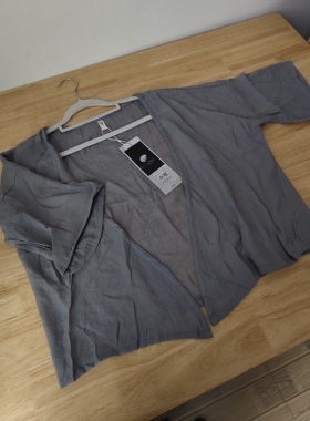 特价清/宽松灰色雪纺纱薄款开衫女夏季防晒小外搭 胸围120 长50