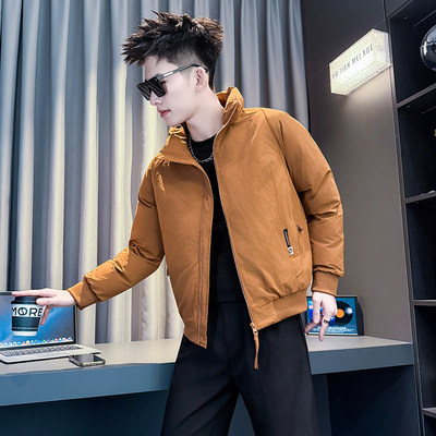XS小码男士痞帅立领棉衣外套冬季潮流保暖棉袄矮个子休闲百搭棉服