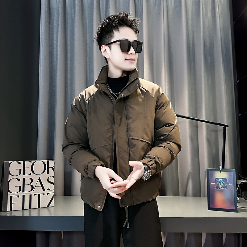 小码男士解构立领棉衣XS码S号冬季潮流加厚保暖棉袄矮个子棉服衣