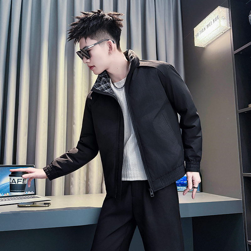 冬季小码男士棉服外套XS码高级感立领棉衣S矮个子潮流休闲棉袄子