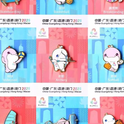 十五运17项运动项目姿势徽章