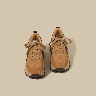 32小码内增高华夫运动老爹鞋