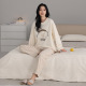 牛奶薄绒自发热羊绒家居服大码 双面德绒磨毛睡衣女款 秋冬2025新款