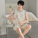 无袖 男士 睡衣纯棉中青年男生背心短裤 家居服大码 2026新款 套装 夏季