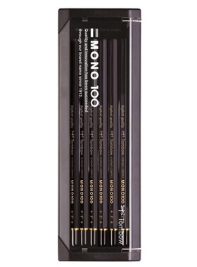 日本产蜻蜓鉛筆MONO100超微粒子が凝縮した高密度构造制图设计用