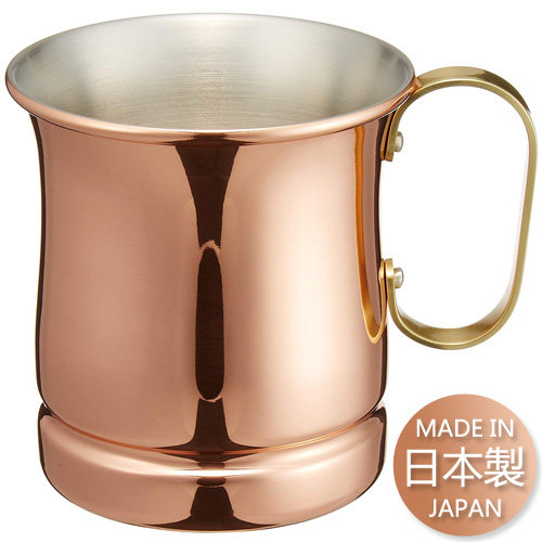 日本制造选纯铜啤酒杯保冷咖啡杯