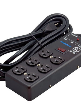 FURMAN电源插座HIFI音响级插排EMI/RFI滤波电源排插防雷自断电6口