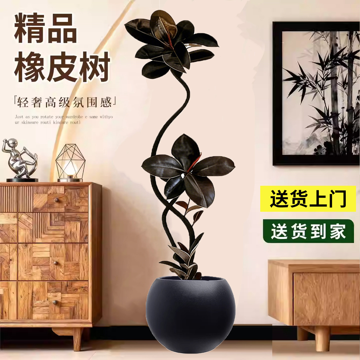 橡皮树高级四季造型客厅大盆栽好养黑金刚室内大型绿植办公室植物,鲜花速递/花卉仿真/绿植园艺,大型绿植/成品组合盆栽,淘宝优惠券,粉丝福利购,淘宝优惠卷