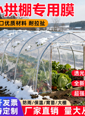 小拱棚保温膜白色透明大棚塑料膜种菜保温蔬菜种植薄膜防寒地膜