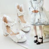 茶会 凉鞋 百搭泡芙丸子洛丽塔lolita可爱学生萝莉洋装 花嫁jk制服鞋