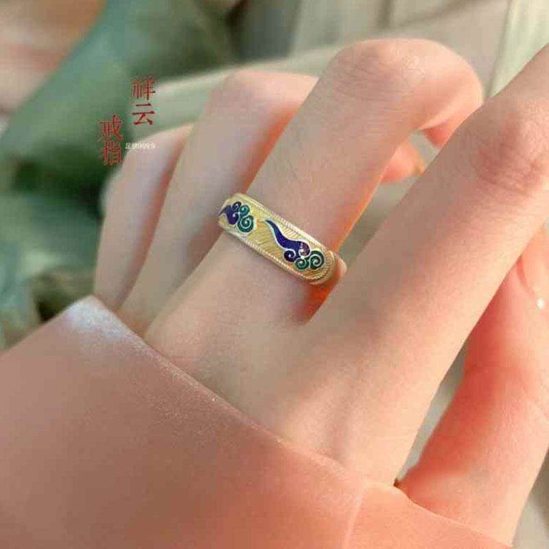 足银999.9纯银戒指女款简约百搭