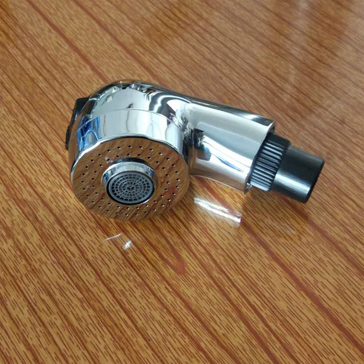 ABS电镀抽拉厨房水龙头喷头出水花洒头双档喷头抽拉头弯头喷头