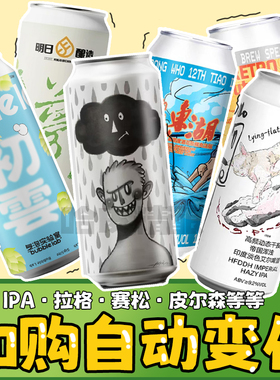 【80元大罐任选4件】IPA国产塞松大九/制乐厂沙坡尾野鹅精酿啤酒