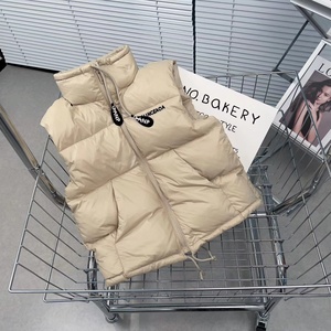 韩国童装儿童羽绒马甲2023冬男童女童国标90白鸭绒背心中大童外套