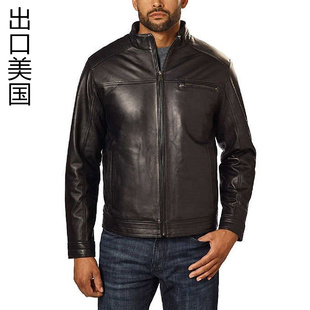 夹克修身 特大码 男薄夹棉立领新西兰进口绵羊皮皮衣男款 甩 短 断码
