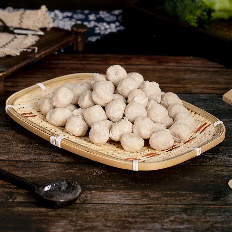 福建泉州手工猪肉丸小脆丸手打水丸猪肉圆子脆肉丸火锅料小肉丸子