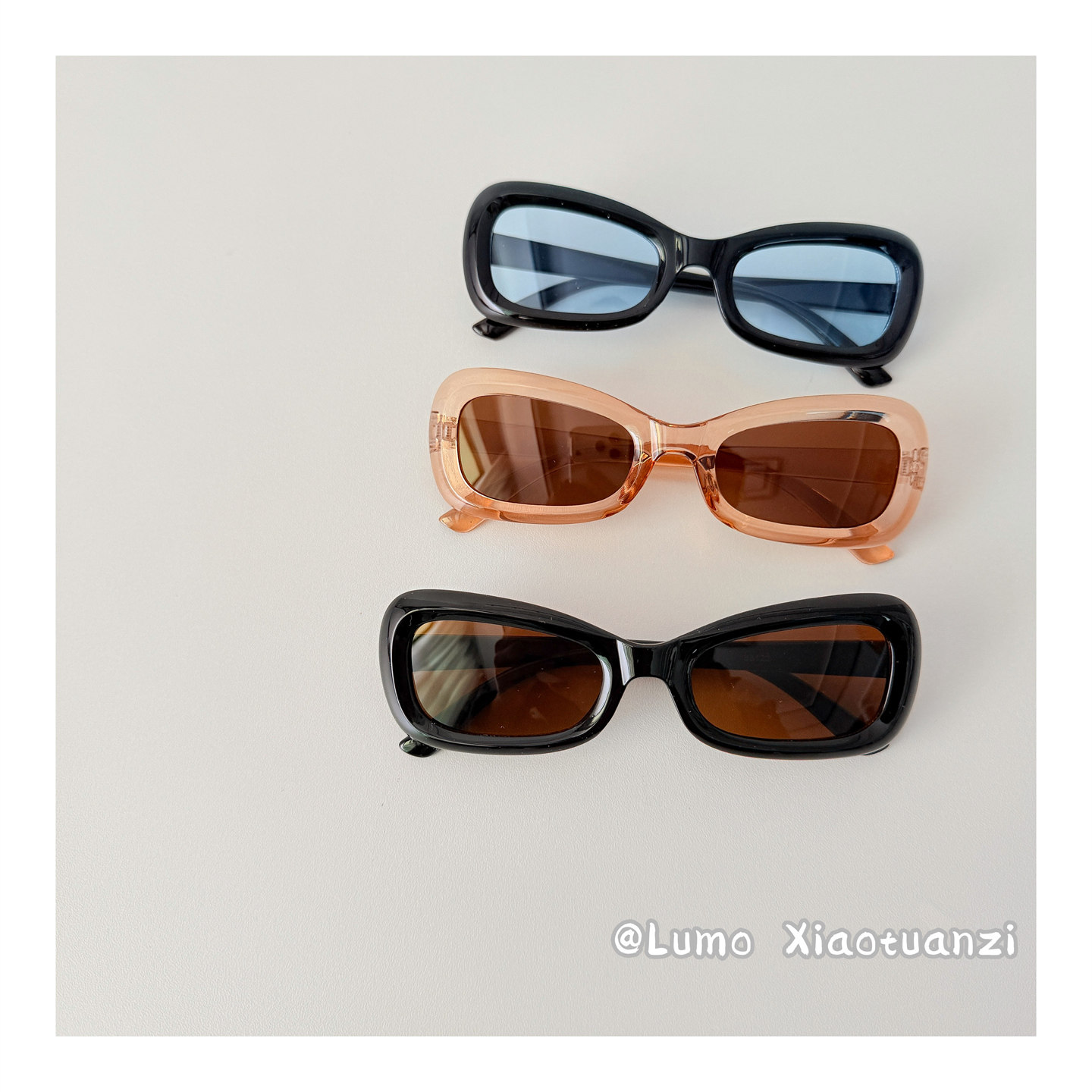 ins韩国儿童窄框复古墨镜新款男女宝宝潮酷太阳镜拍照凹造型眼镜