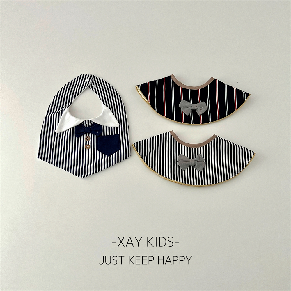 口水巾ins波浪边纯棉防吐奶