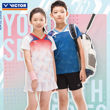 VICTOR胜利威克多羽毛球服男女短袖运动服儿童威克多大赛服T52012