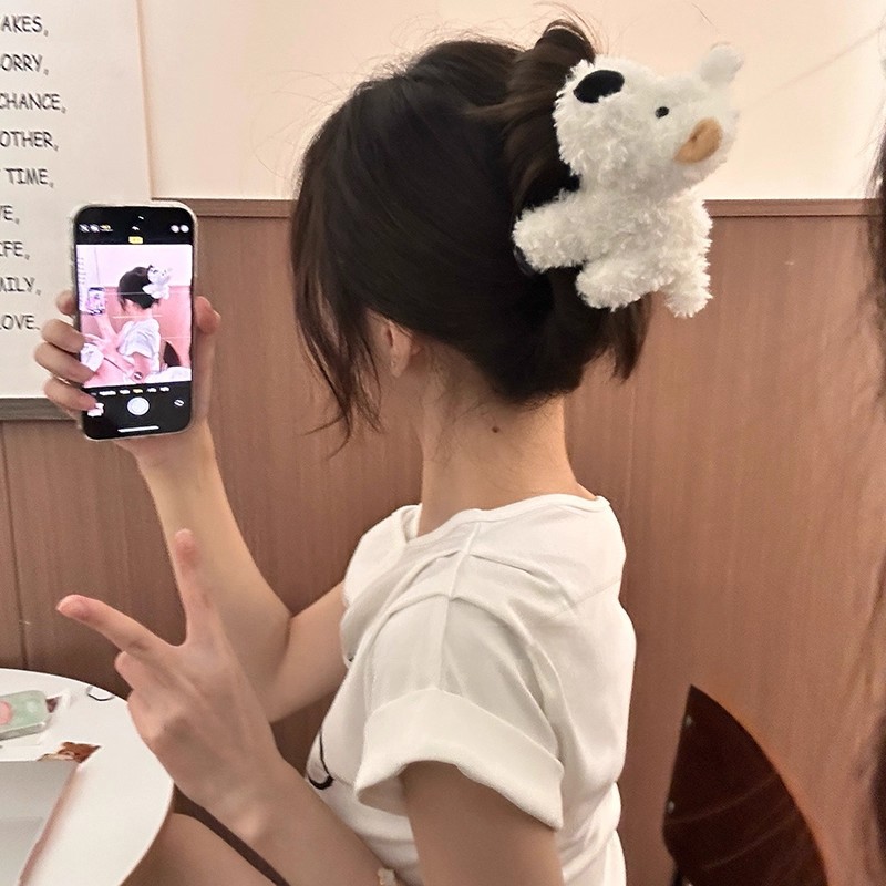 大幂幂同款西高地小狗发夹