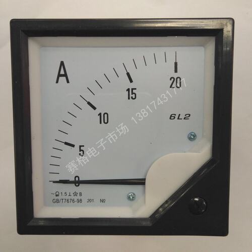 6L2-交流 直通20A 30A 50A 交流电流表 直通AC电流表 安培指针表