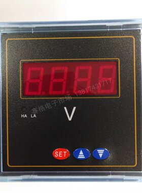 SX6L2 100V 300V 500V 1000V 数显式直流电压表 数字式 尺寸80*80