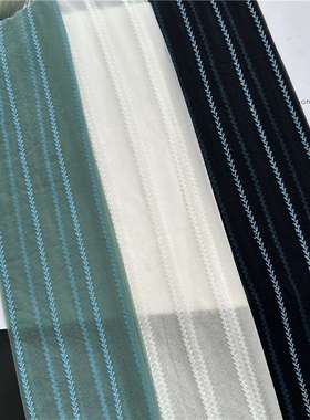 蓝色麦穗竖条纹连裤袜女时髦百搭绿色提花丝袜性感美腿显瘦打底袜