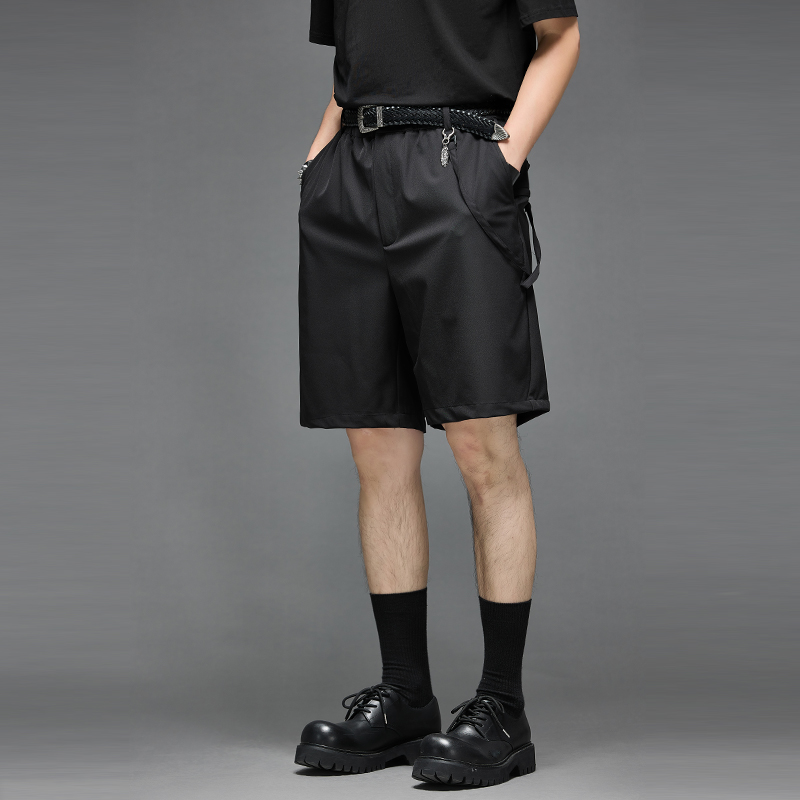 时尚简约廓形夏季五分裤休闲西裤