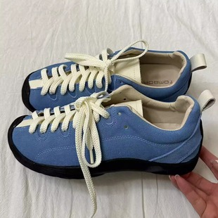 TOMBOR通宝2025年原创韩系小众新款系带休闲鞋运动板鞋手工皮鞋